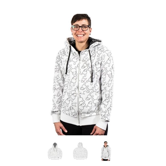 Kidrobot Dunny Monogram Zip Up Hoodie - Picture 1 of 3